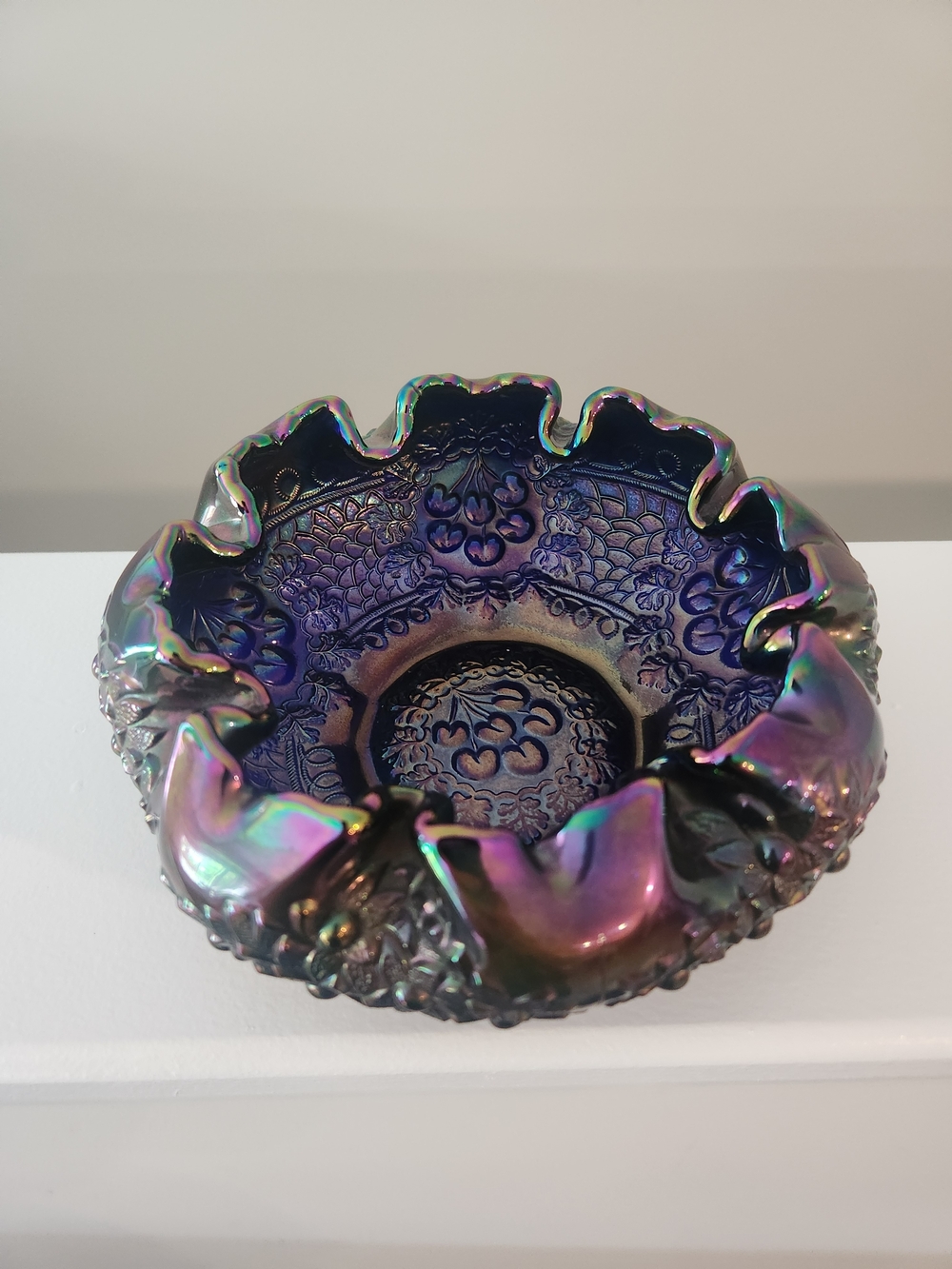 1980's Fenton 8" Carnival Glass Bowl